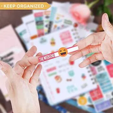 Planner Stickers Pack - 28 Sheets / 1378 Stickers, Stylish Variety Assortment Bundle Planner Accessories for Planning or Decorating Planners, Journals & Calendars, Re-stic as Special Design