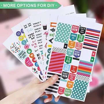Planner Stickers Pack - 28 Sheets / 1378 Stickers, Stylish Variety Assortment Bundle Planner Accessories for Planning or Decorating Planners, Journals & Calendars, Re-stic as Special Design