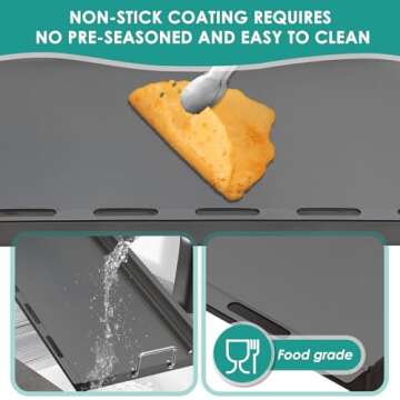 SafBbcue Full Size Griddle Insert for Weber Genesis II