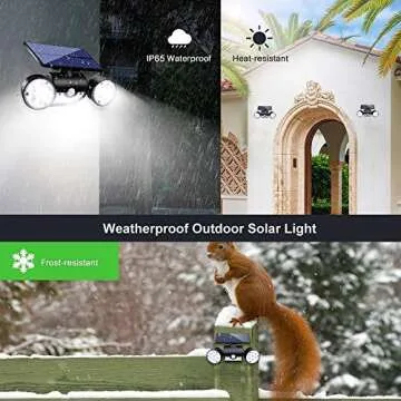 Ollivage Solar Lights Outdoor - Motion Sensor Security Lights
