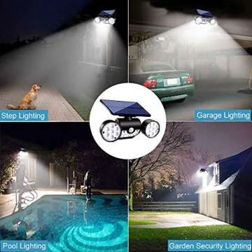 Ollivage Solar Lights Outdoor - Motion Sensor Security Lights