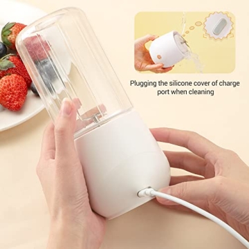 Portable 4-Blade USB Charge Mini Blender for Smoothies