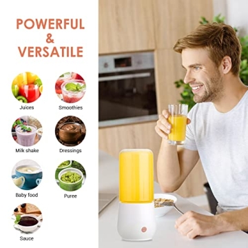 Portable 4-Blade USB Charge Mini Blender for Smoothies