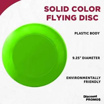 Custom Neon Green Frisbees 9.25" - Set of 10 for Events