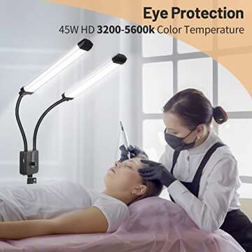 mcwdoit Adjustable Lash Light for Eyelash Extensions