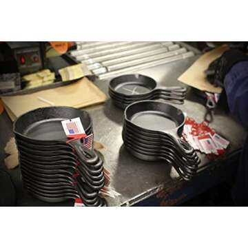 Lodge Pre-Seasoned 3.5-Inch Cast Iron Skillet Set for Side Dishes or Desserts (Set of 4)