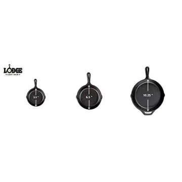 Lodge Pre-Seasoned 3.5-Inch Cast Iron Skillet Set for Side Dishes or Desserts (Set of 4)