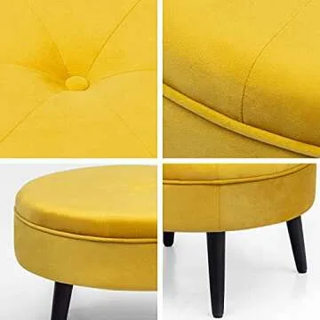 Shop Joveco Velvet Ottoman for Multi-Functional Style