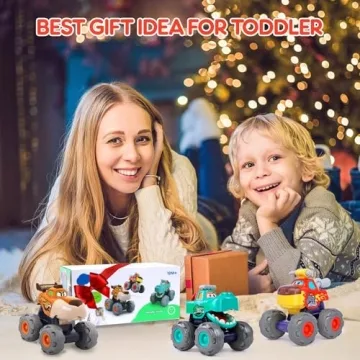 Monster Truck & Animal Cars 3-Pack for Toddlers