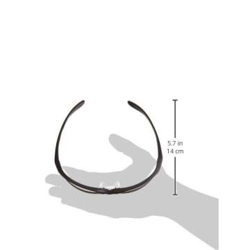 Howard Leight by Honeywell Vapor II Sharp-Shooter Shooting Glasses, Clear Lens (R-01535)