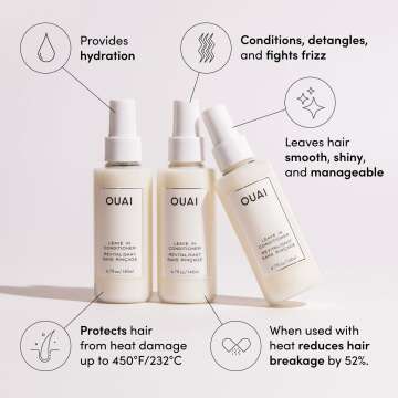 OUAI Leave In Conditioner & Heat Protectant Spray