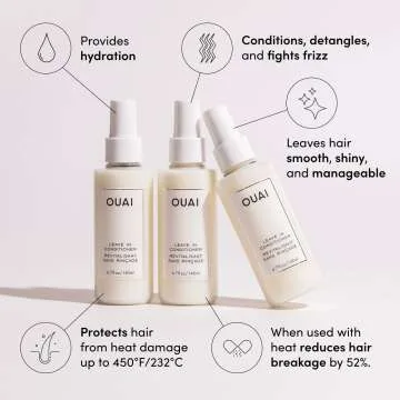 OUAI Leave In Conditioner & Heat Protectant Spray