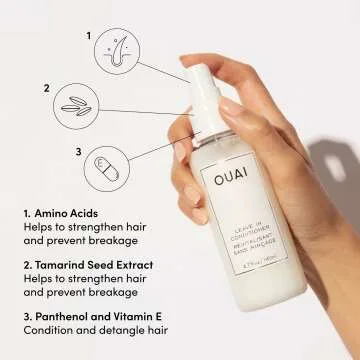 OUAI Leave In Conditioner & Heat Protectant Spray