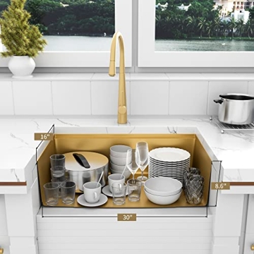 Gold Undermount Kitchen Sink - Luxury & Function 32 Inch