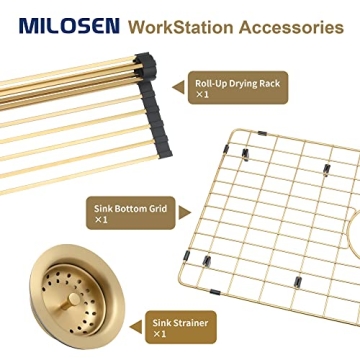 Gold Undermount Kitchen Sink - Luxury & Function 32 Inch