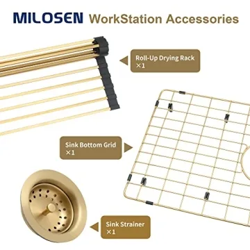 Gold Undermount Kitchen Sink - Luxury & Function 32 Inch