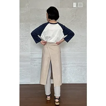 Stylish French Linen Cross Front Apron for Home Chefs