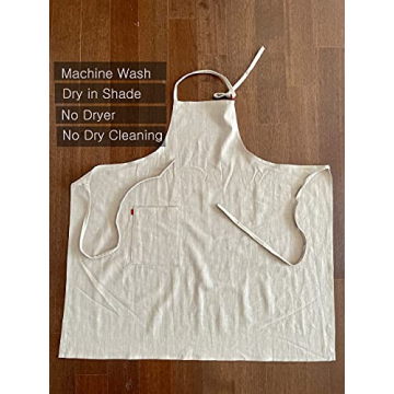 Stylish French Linen Cross Front Apron for Home Chefs