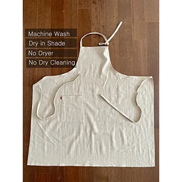 Stylish French Linen Cross Front Apron for Home Chefs