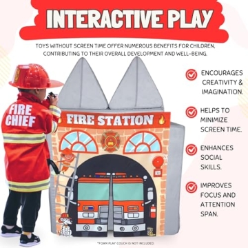Couch Swag Firehouse Play Panel for Kids' Foam Sofa