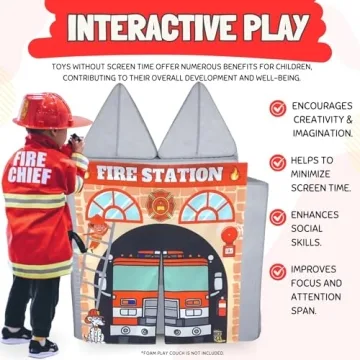 Couch Swag Firehouse Play Panel for Kids' Foam Sofa