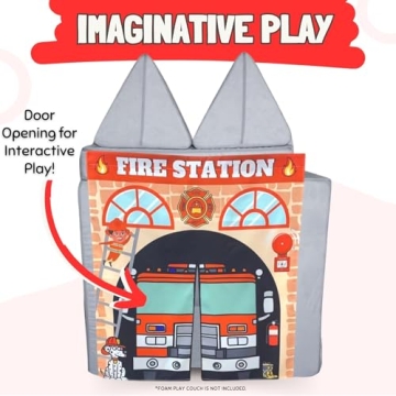Couch Swag Firehouse Play Panel for Kids' Foam Sofa