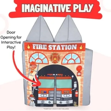 Couch Swag Firehouse Play Panel for Kids' Foam Sofa