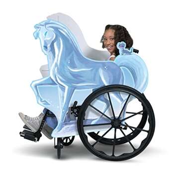 Frozen Nokk Adaptive Wheelchair Cover for Kids; Official Disney Frozen Rolling Costume for Wheelchai...