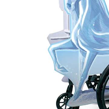 Frozen Nokk Adaptive Wheelchair Cover for Kids; Official Disney Frozen Rolling Costume for Wheelchair