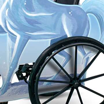 Frozen Nokk Adaptive Wheelchair Cover for Kids; Official Disney Frozen Rolling Costume for Wheelchair