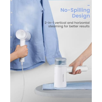 BEAUTURAL Steamer for Clothes, Foldable Handheld Clothing Wrinkles Remover for Garments, 30-Second Fast Heat-up, Portable Fabric Steamer for 120V Countries, Not for Use in 220V Such as Europe