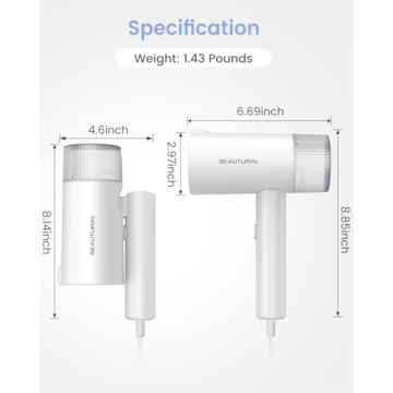 BEAUTURAL Steamer for Clothes, Foldable Handheld Clothing Wrinkles Remover for Garments, 30-Second Fast Heat-up, Portable Fabric Steamer for 120V Countries, Not for Use in 220V Such as Europe