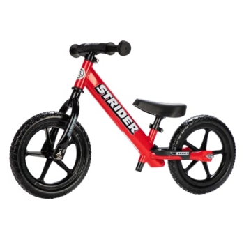 Strider 12” Sport Bike, Red - No Pedal Balance Bicycle for Kids 1 to 4 Years - Includes Safety Pad...