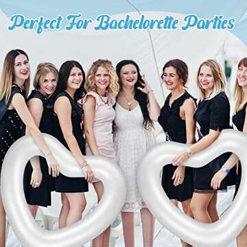 Heart Shaped Pool Float - Stylish Inflatable Ring