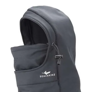 SEALSKINZ Unisex Beetley Waterproof All Weather Head Gaitor, L/XL, Black