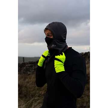 SEALSKINZ Unisex Beetley Waterproof All Weather Head Gaitor, L/XL, Black