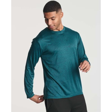 Men’s Long Sleeve Active Shirts 4 Pack - UV Protection