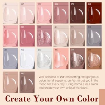 AZUREBEAUTY 29 Pcs Dip Powder Nail Kit for Vibrant Nails