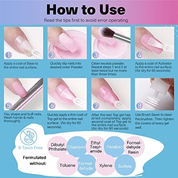 AZUREBEAUTY 29 Pcs Dip Powder Nail Kit for Vibrant Nails