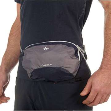 Quechua 2L Ultra-Compact BUMBAG (Grey, 2L)