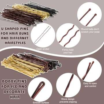 480 Pcs hair pins kit for stylish and versatile hairstyles