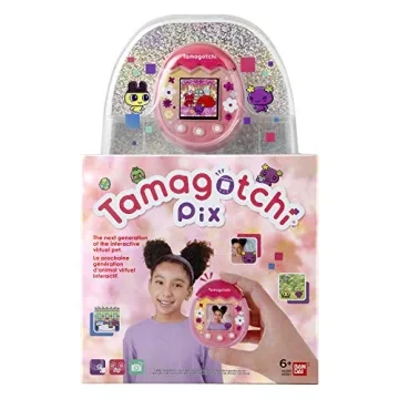 Tamagotchi Pix Floral Pink Virtual Pet with Camera