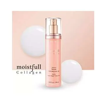 ETUDE Moistfull Collagen Intense Serum 50ml | Intense Hydrating Super Collagen Skin Care Serum | Korean Facial Moisturizing Serum with Low-molecular Peptides included for All Skin Type