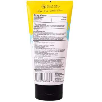 BLACK GIRL SUNSCREEN Large Kids SPF 50 Sunscreen Lotion, 6 Oz Vegan & Water-Resistant, Will not Leav...