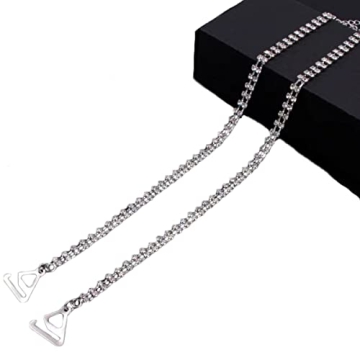 JHTY Rhinestone Invisible Anti-Skid Bra Strap