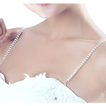 JHTY Rhinestone Invisible Anti-Skid Bra Strap