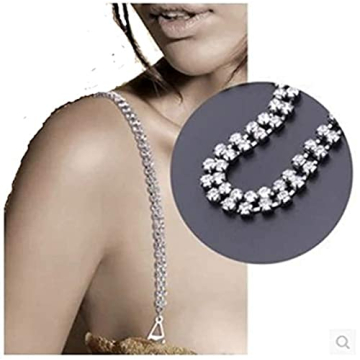 JHTY Rhinestone Invisible Anti-Skid Bra Strap