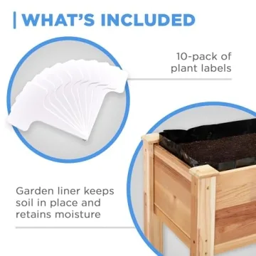 Jumbl Cedar Garden Bed | Elevated Planter for Fresh Herbs and Veggies