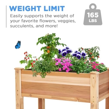 Jumbl Cedar Garden Bed | Elevated Planter for Fresh Herbs and Veggies