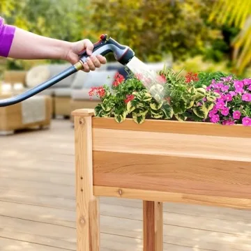 Jumbl Cedar Garden Bed | Elevated Planter for Fresh Herbs and Veggies